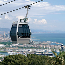 Cable car of Montjuïc