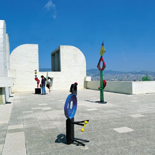 sculptures at the Fundació Miró in Barcelona