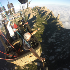 balloon flight around Montserrat
