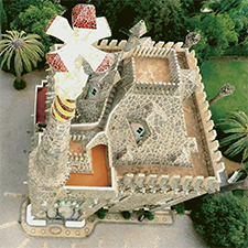 Gaudi's Bellesguard Tower in Barcelona